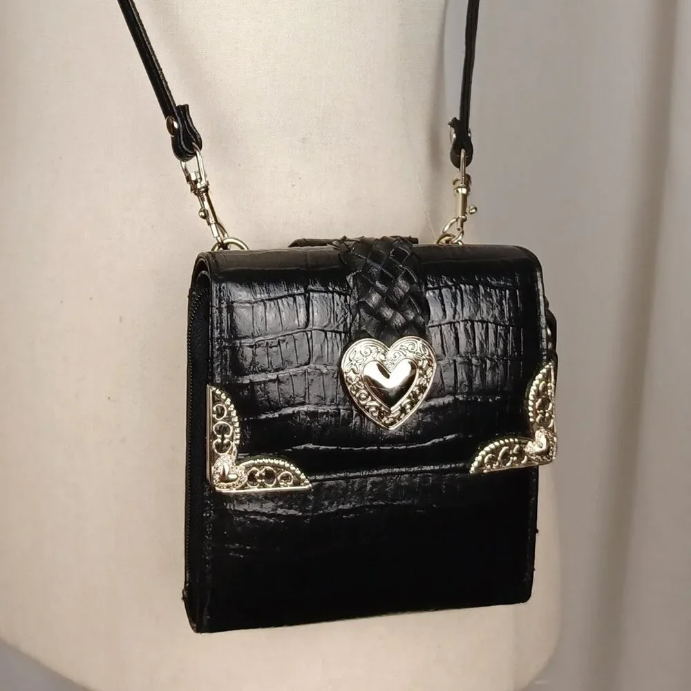 S O L D * Vintage 90s Y2K Western Mini Bag, 5x5 - Picture 1 of 12